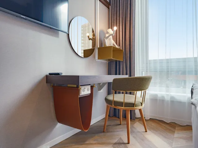 Designdetail im HIAMO Zimmer